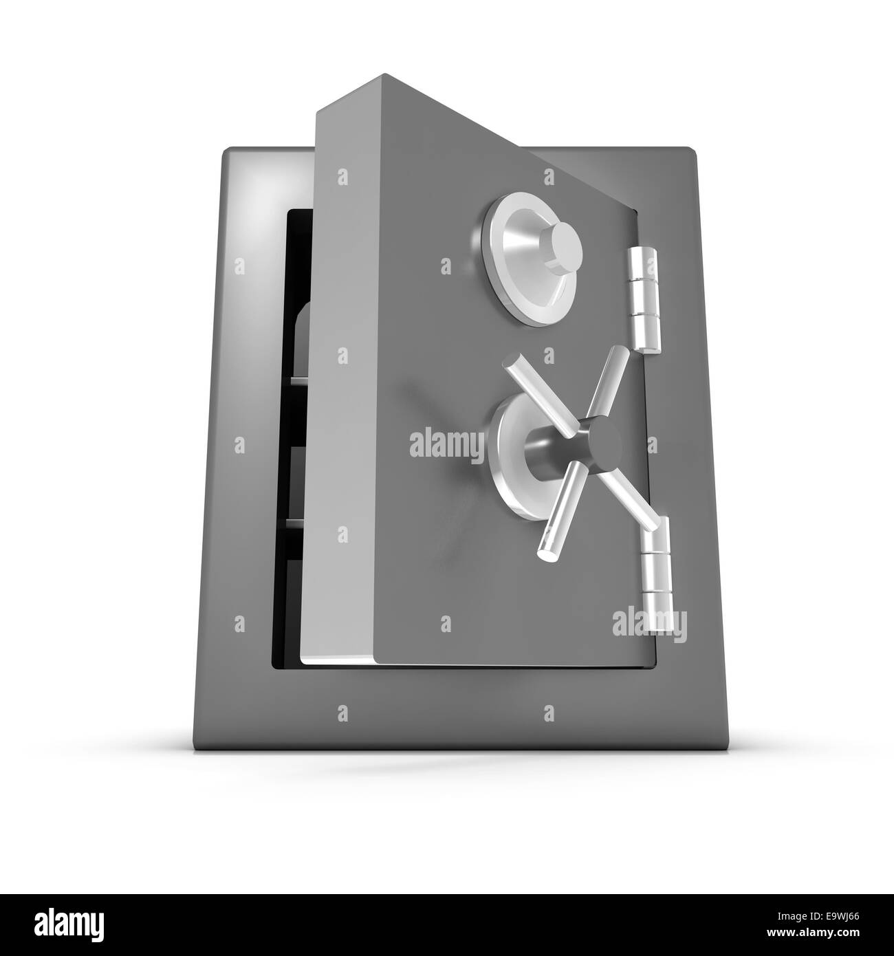 3d render of a safe with door open Stock Photo Alamy