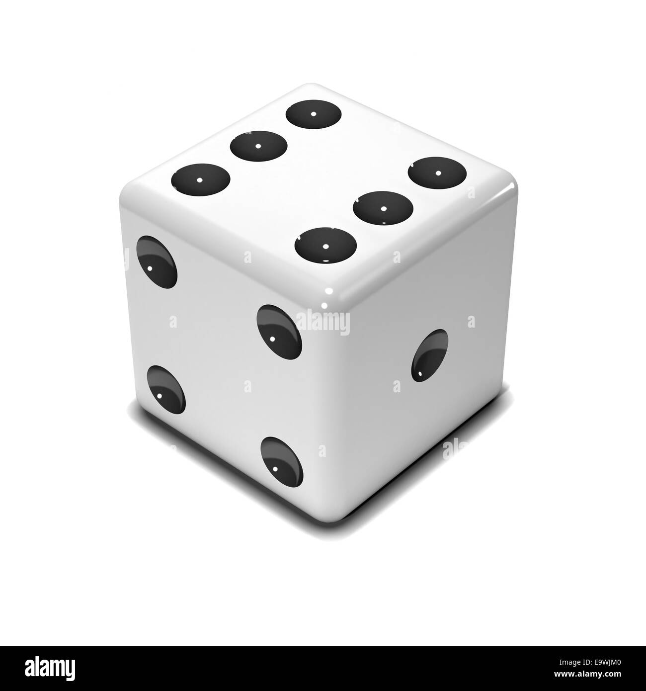 White dice Black and White Stock Photos & Images - Alamy