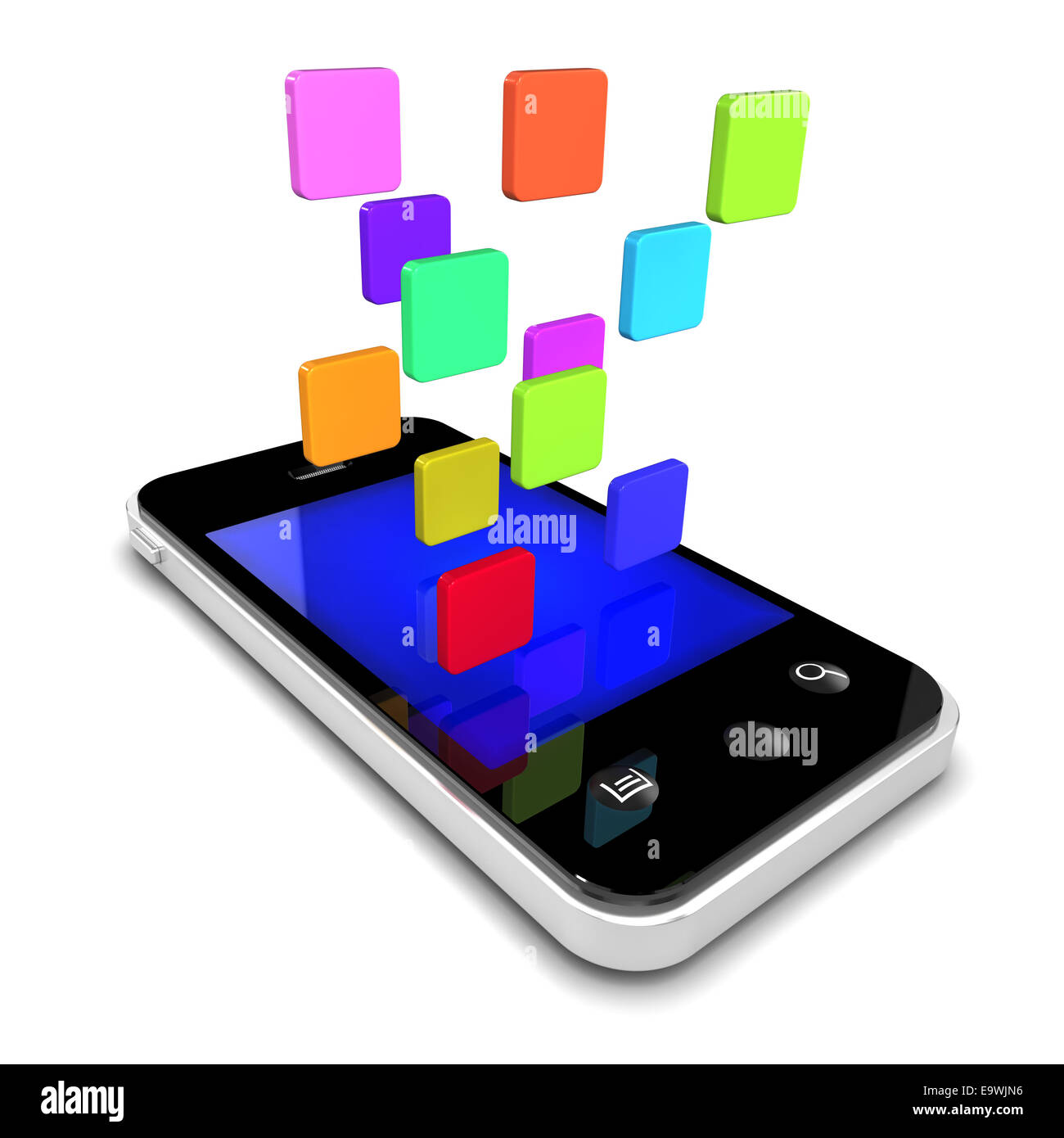 3d render of a smartphone with app icons floating from the touch screen Stock Photo - Alamy 3d render of a smartphone with app icons floating from the touch screen Stock Photo - Alamy