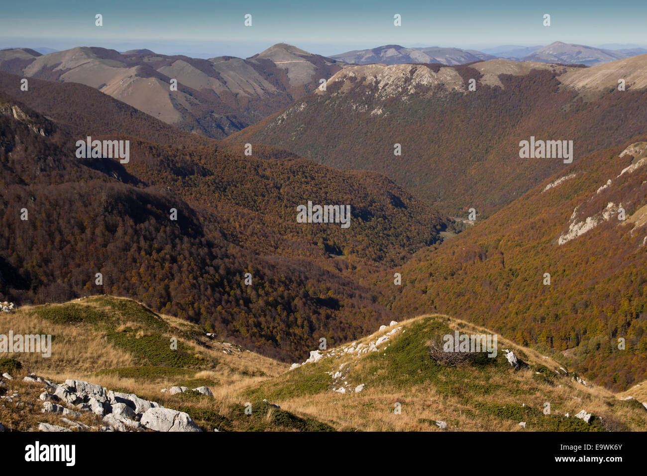 Beautiful mountains in the lazio region Stock Photo