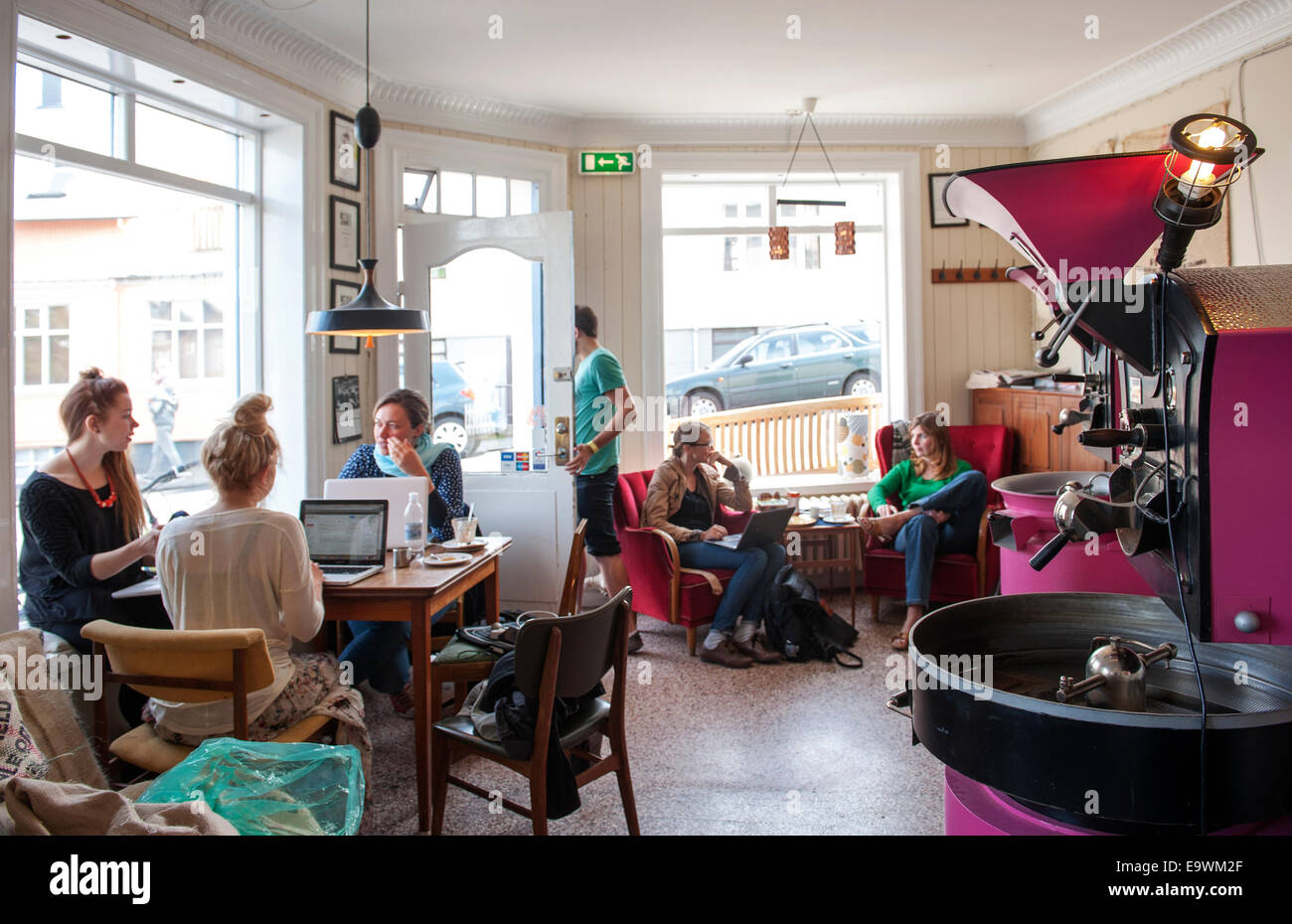 Kaffismidjan coffee shop and cafe in Reykjavik, Iceland Stock Photo Alamy