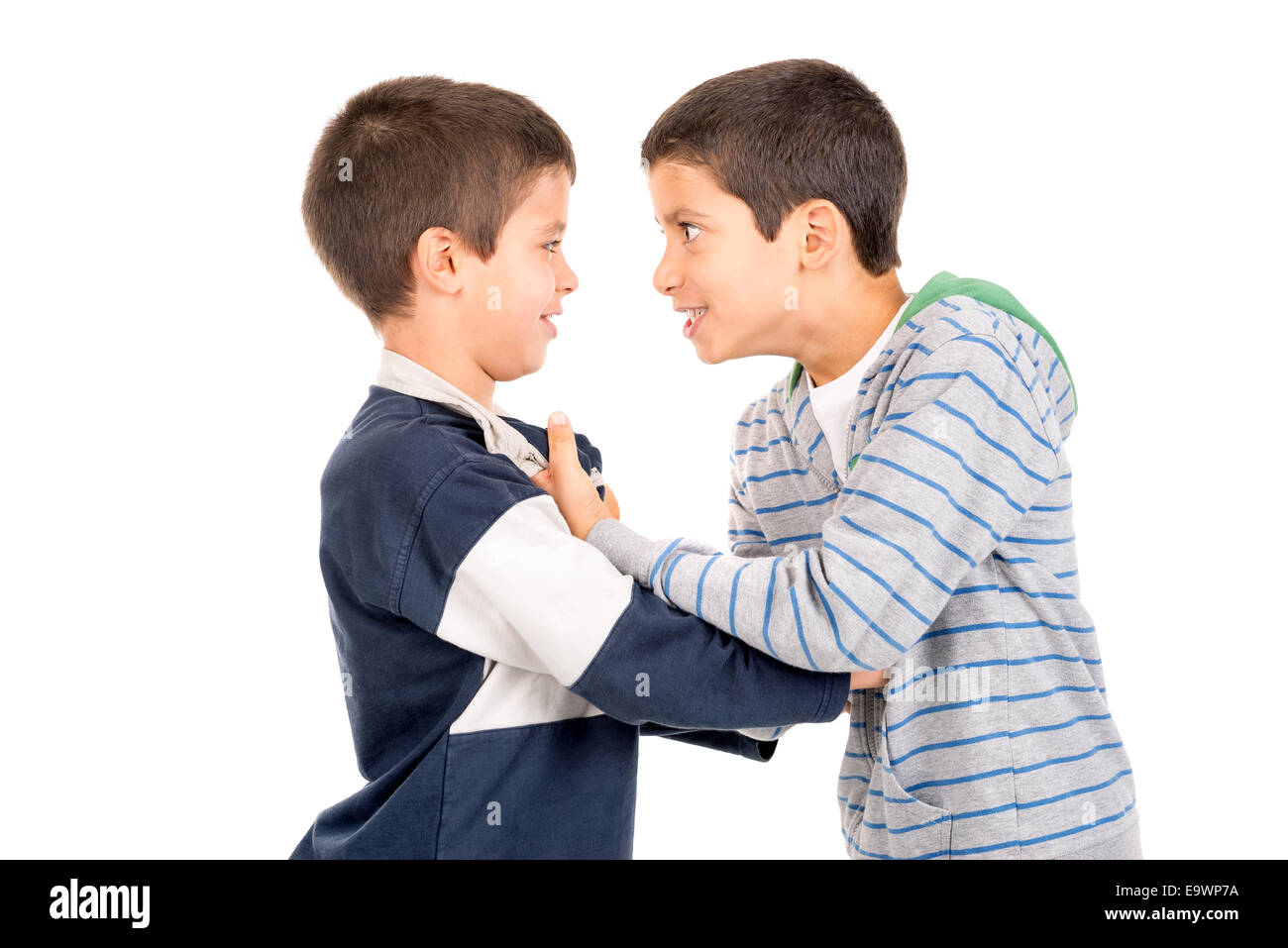 fight fighting boys Stock Photo - Alamy