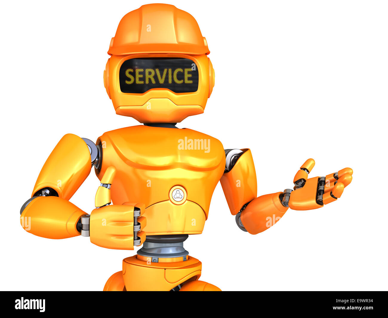 Robot-repairman Stock Photo