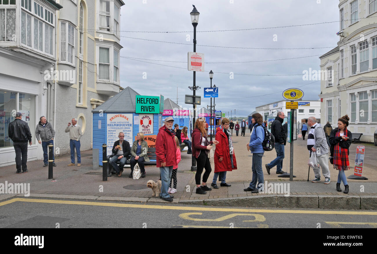 Prince of Wales Pier in Falmouth, Cornwall Stock Photo