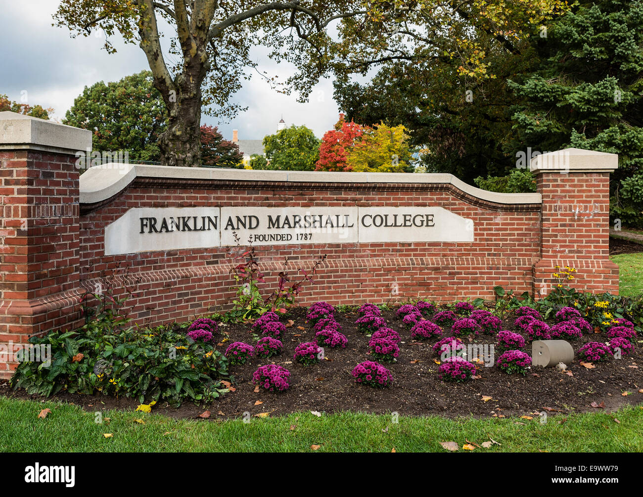 Franklin Marshall College Campus Lancaster Pennsylvania USA Stock 