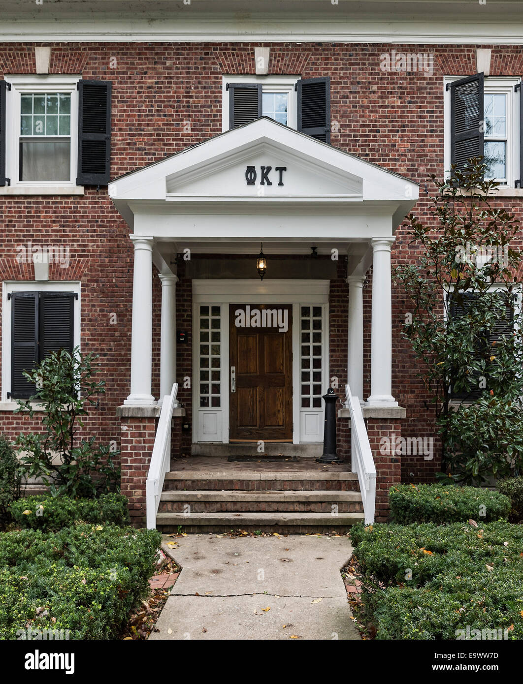 Fraternity house exterior. Stock Photo