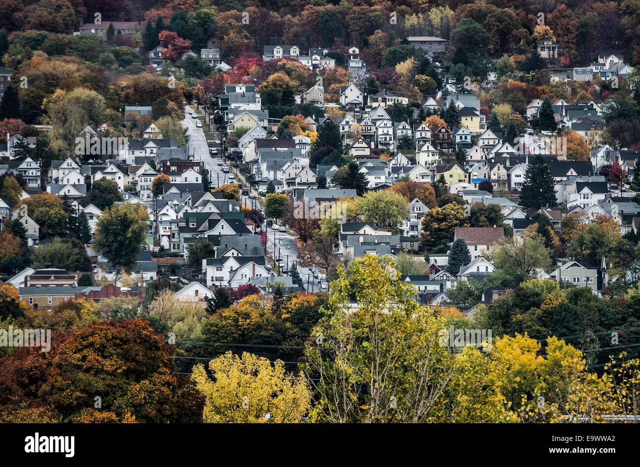 Cluster of houses, Scranton, Pennsylvania, USA Stock Photo Alamy