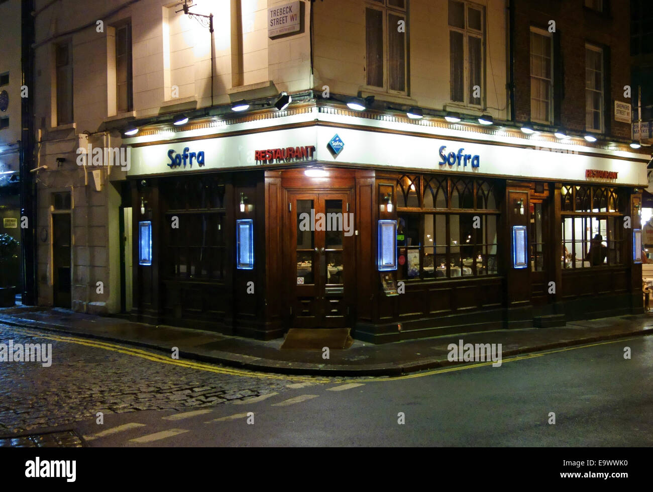 Sofra Turkish restaurant in Mayfair, London Stock Photo