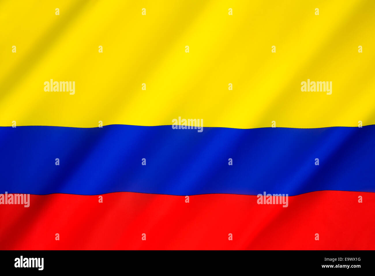 Flag of Colombia - adopted on 26th November 1863. Stock Photo