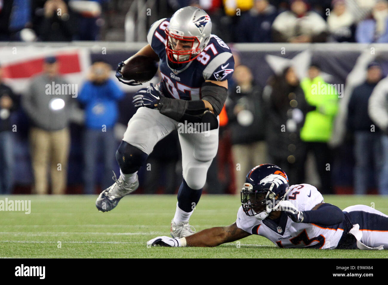Gillette Stadium New England 2nd Nov 2014 New England Patriots tight end
