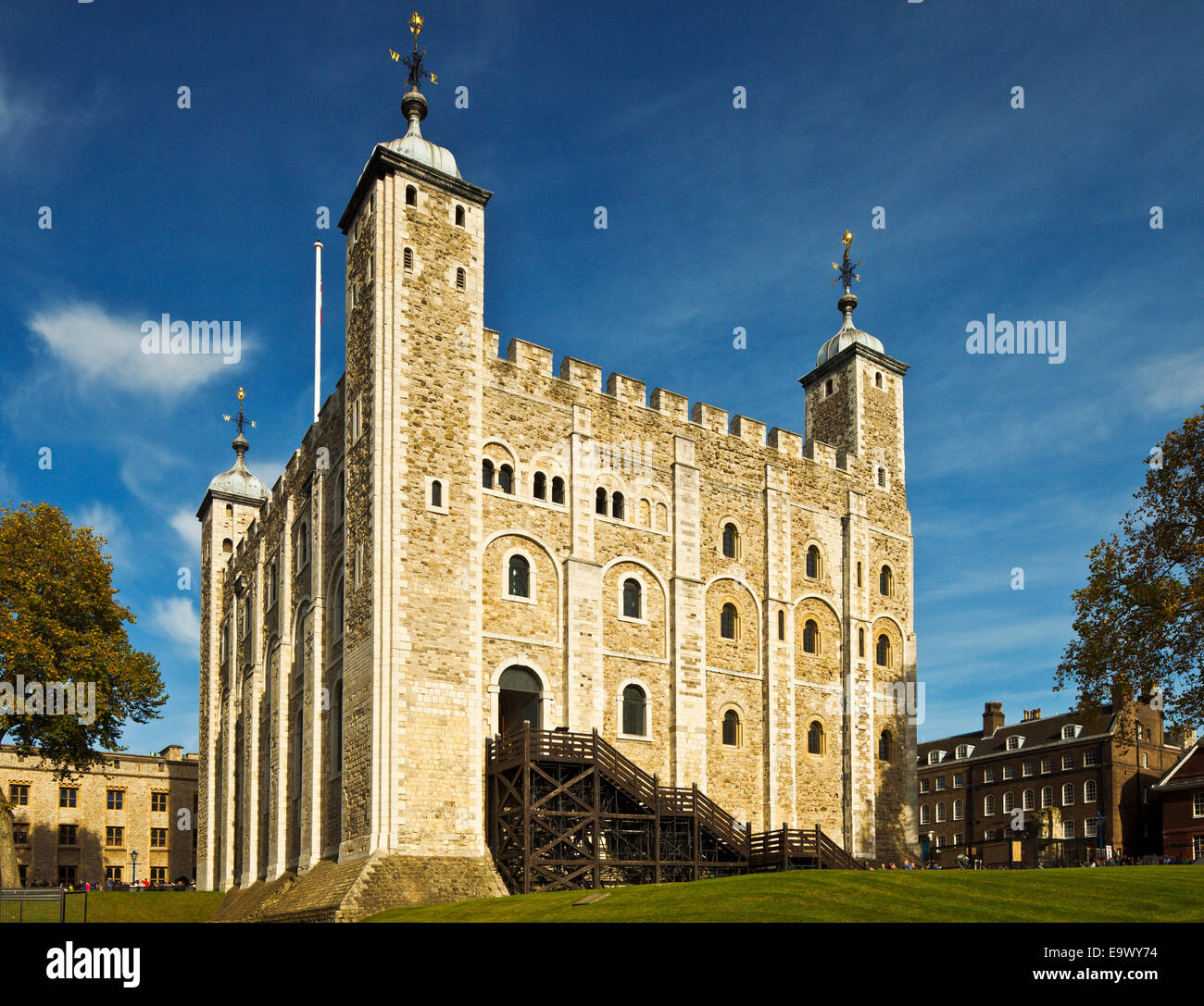 Tower of London, the White Tower. Stock Photo