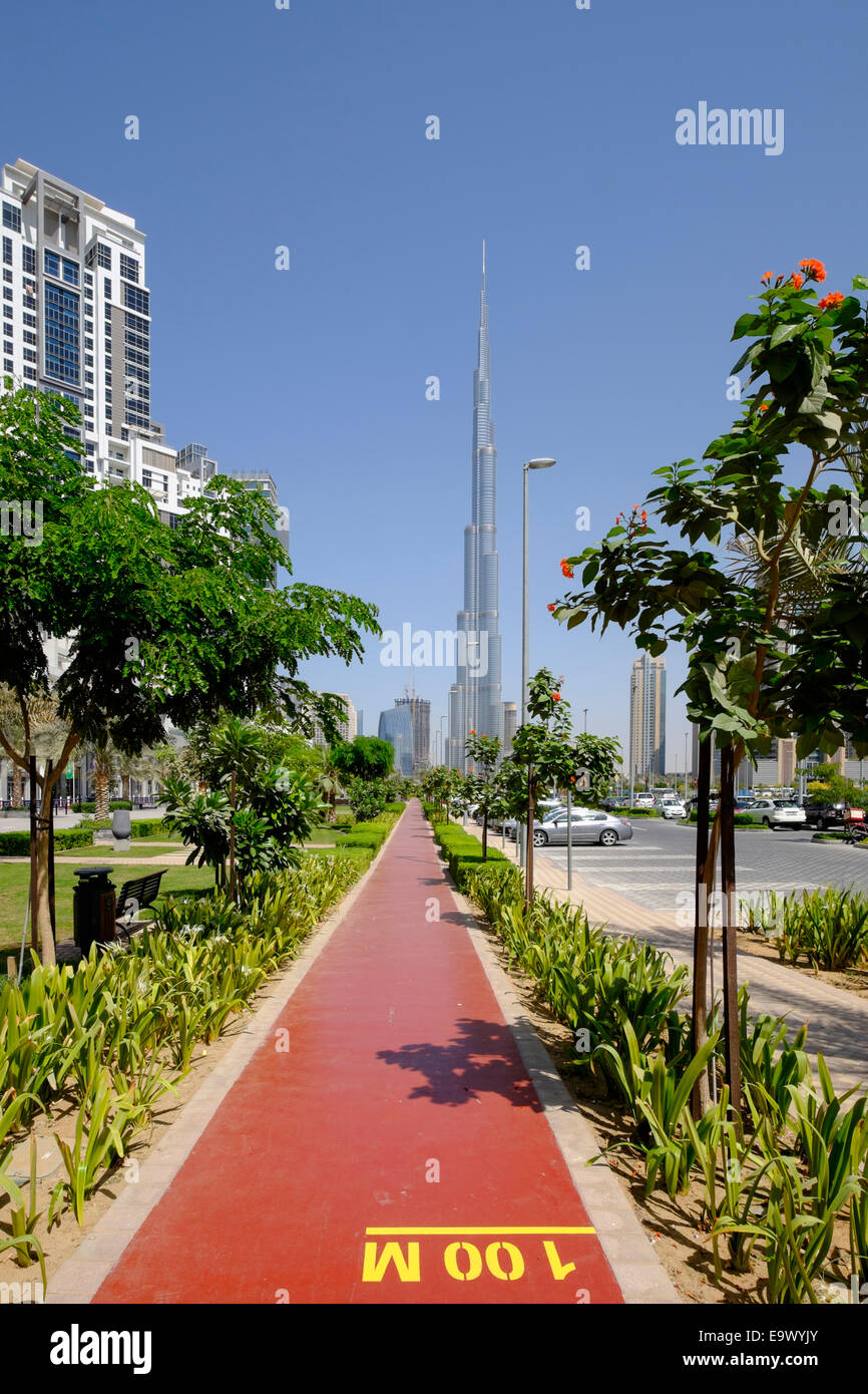 Park and running track at Bay Avenue residential property development