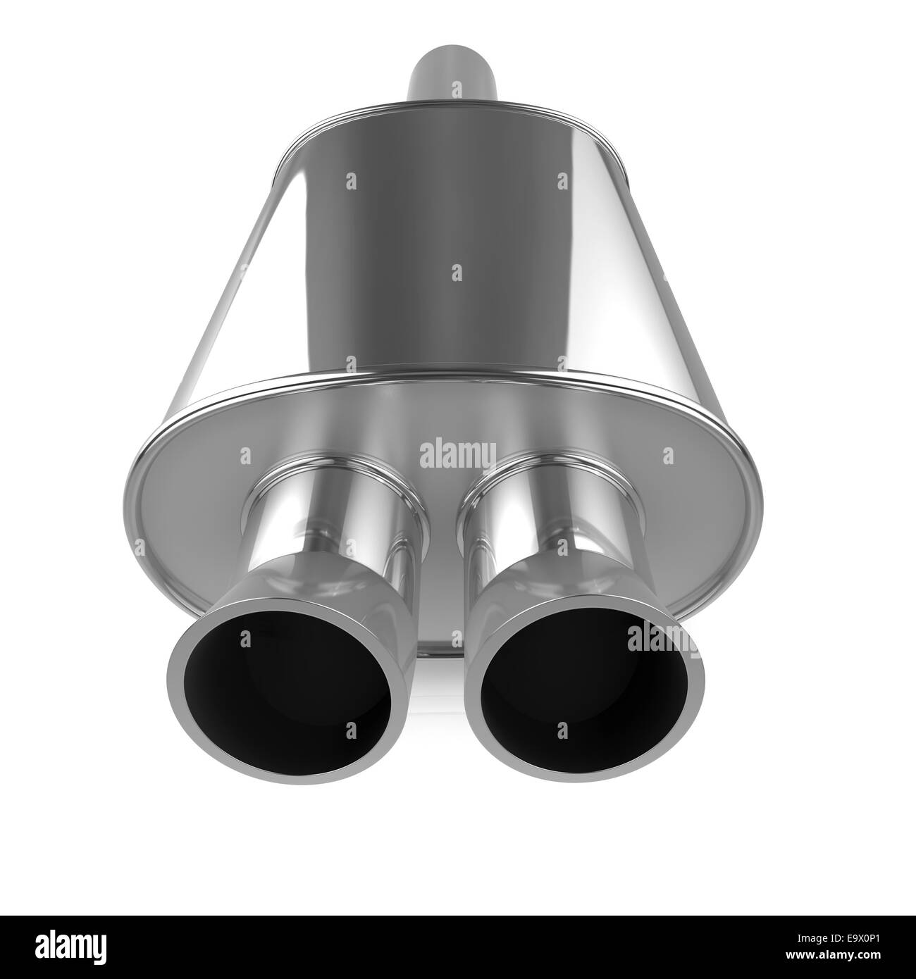 3d render of car exhaust muffler Stock Photo Alamy