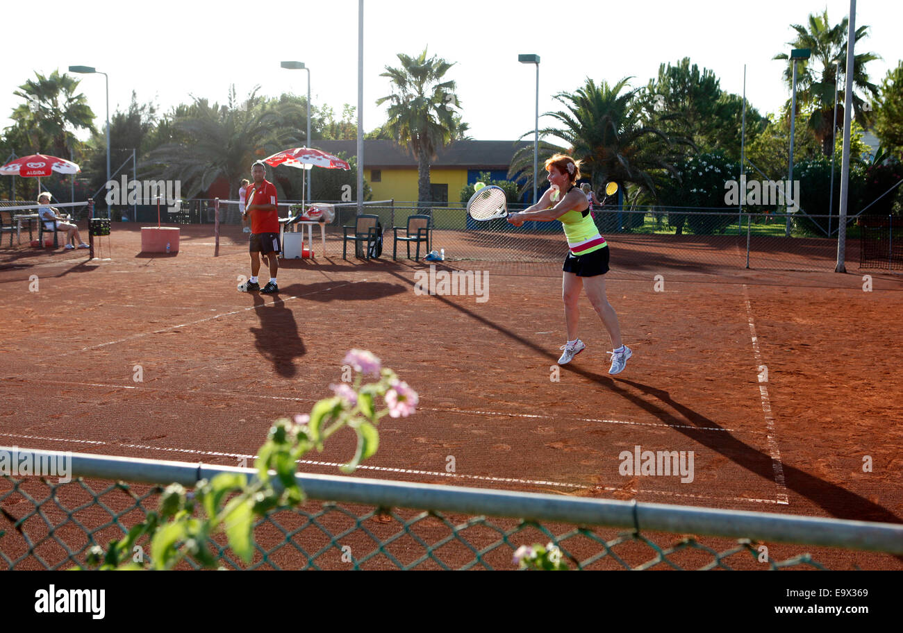 Tennis training in the Gueral Premier Resort in Belek,Antalya,Turkey Stock  Photo - Alamy
