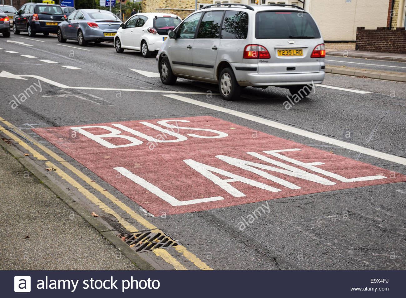 Bus Lane Fine High Resolution Stock Photography and Images Alamy