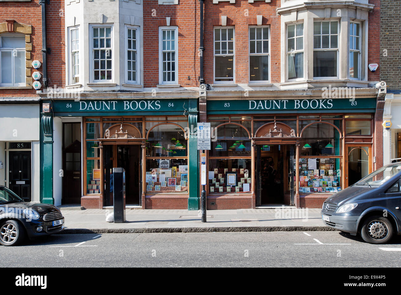 Daunt Books, Book Shop, Marylebone High Street, London, UK Stock Photo