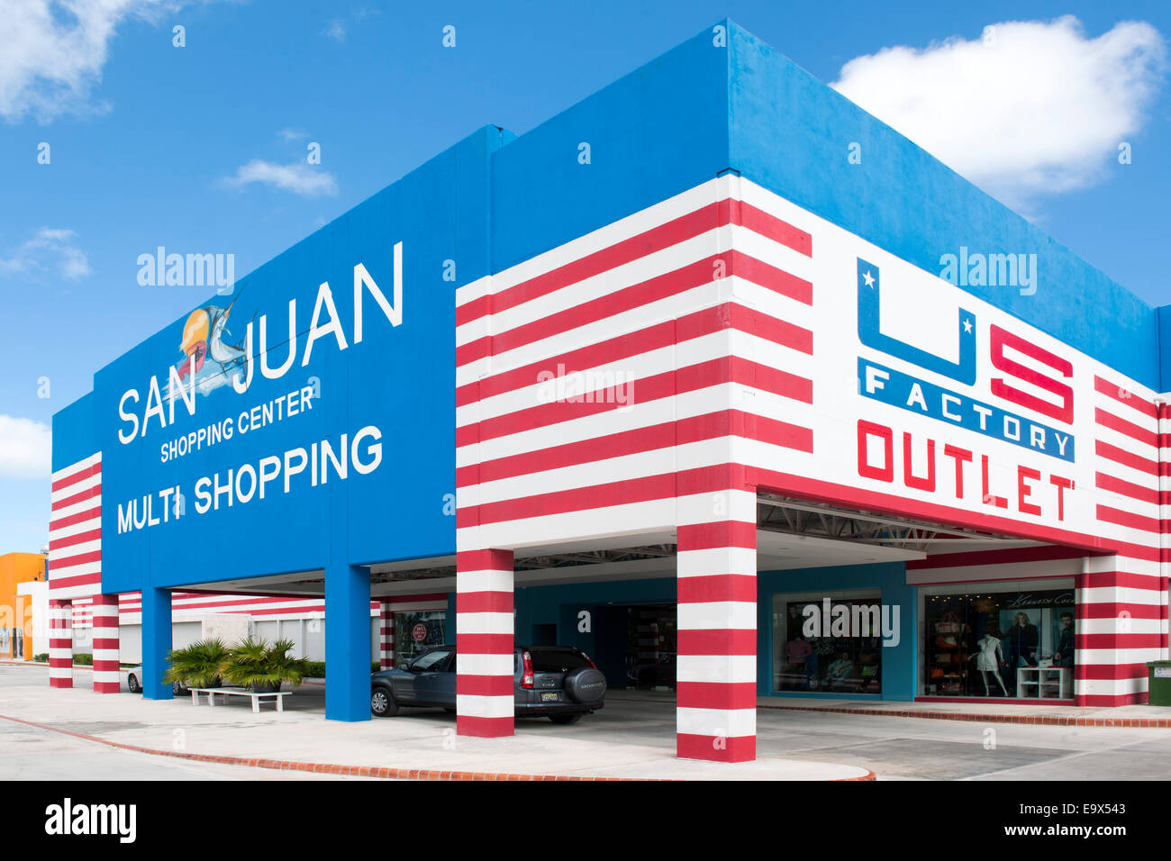 Dominikanische Republik, Osten, Punta Cana, Bavaro, Shopping Center San Juan Stock Photo