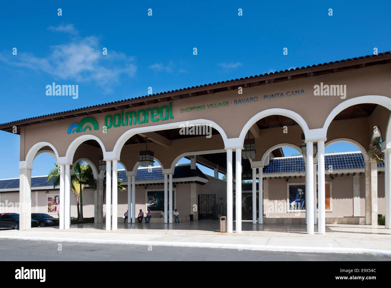 Dominikanische Republik, Osten, Punta Cana, Bavaro, Shopping Center Palma Real Stock Photo
