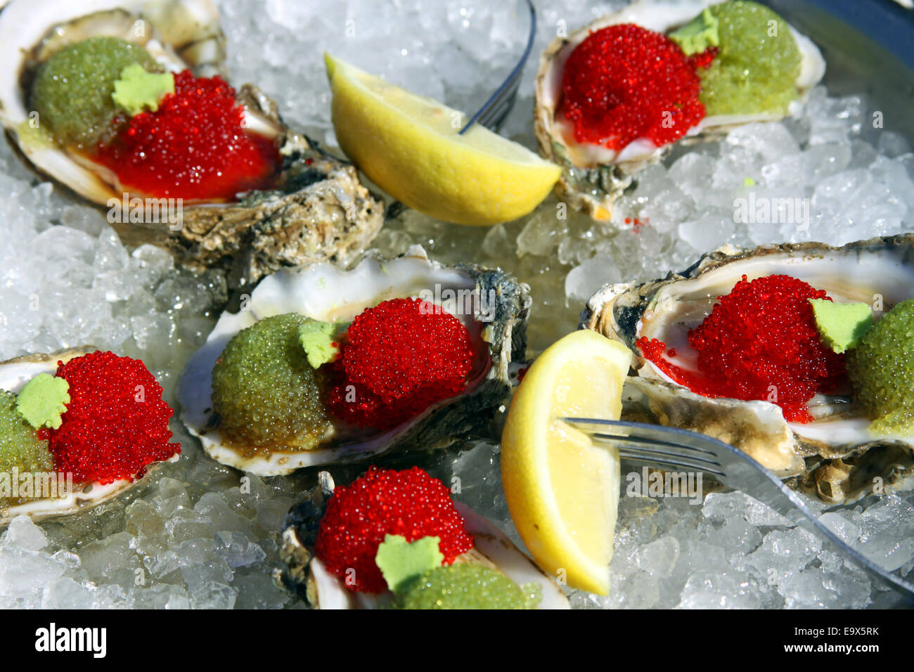 Oysters Japonnaise - Stock Image