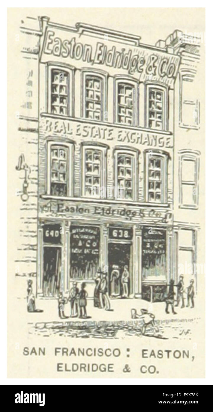 USCA(1891) p102 SAN FRANCISCO, EASTON, ELDRIDGE & COMPANY Stock Photo