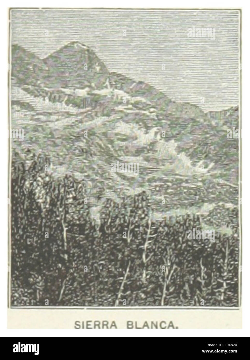 Map of sierra blanca hires stock photography and images Alamy