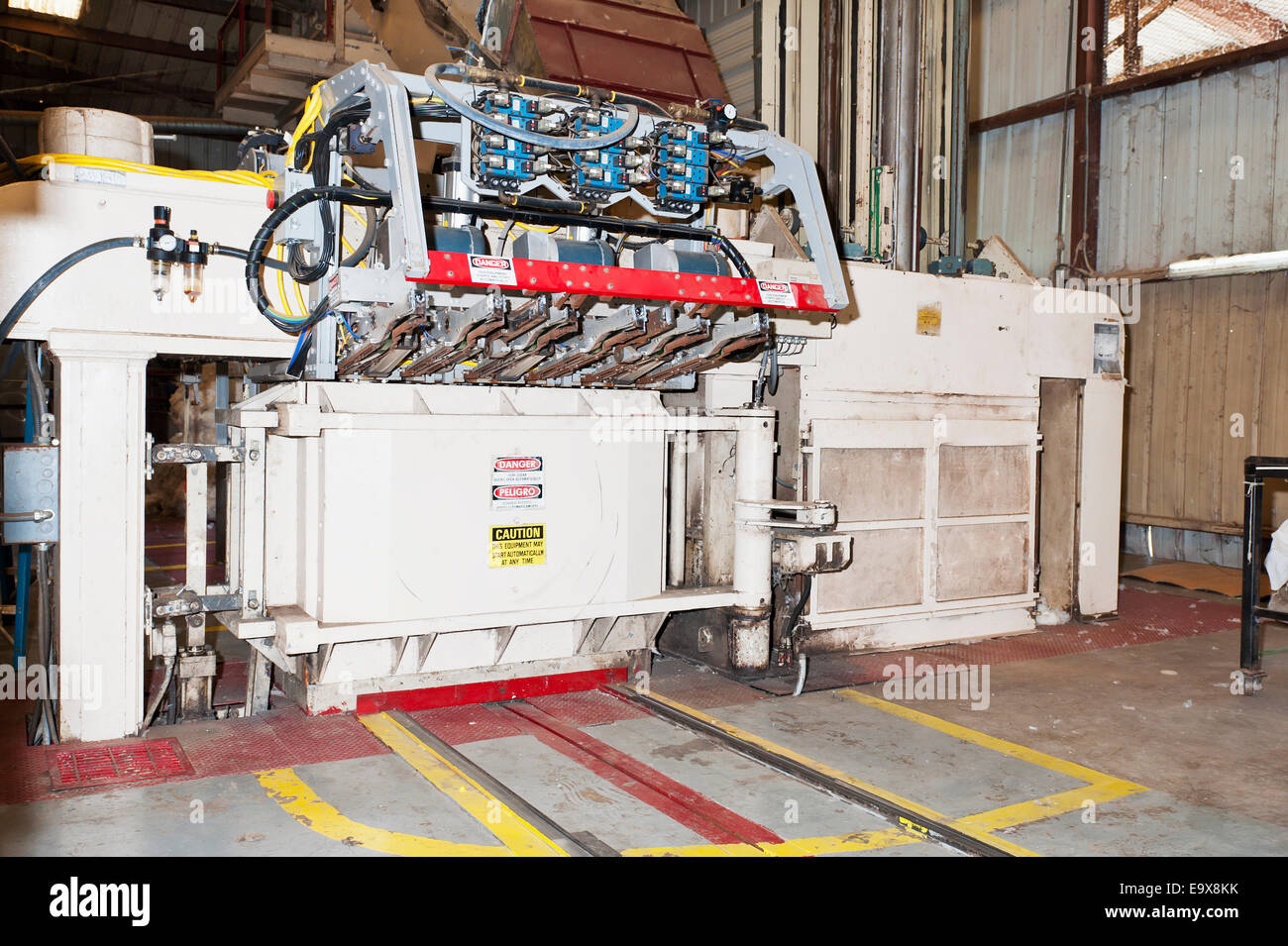 Cotton press; Cary, Mississippi, United States of America Stock Photo