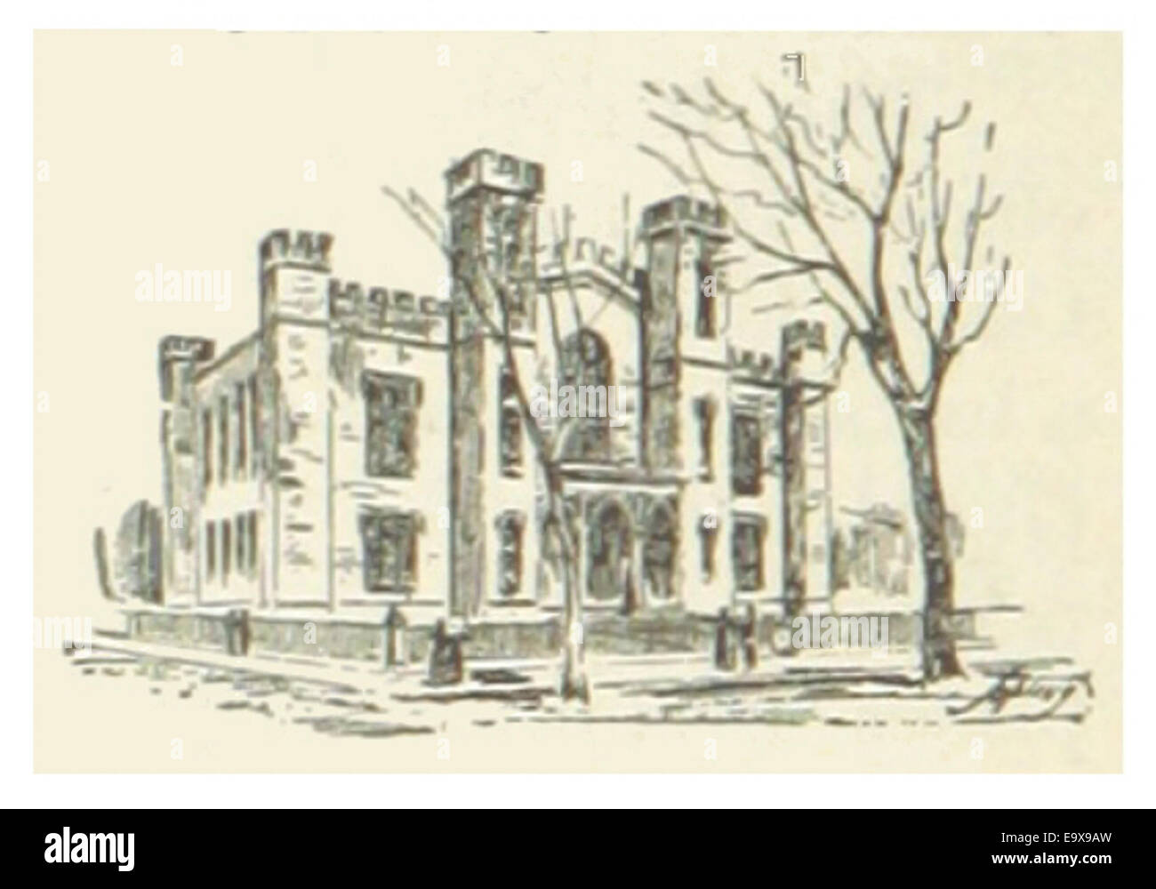 US-CT(1891) p126 HARTFORD, WADSWORTH ATHENEUM Stock Photo