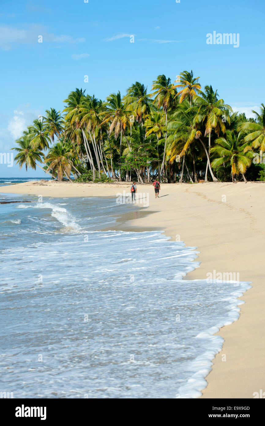 Dominikanische Republik, Osten, El Cedro, Strand Playa Limon Stock Photo