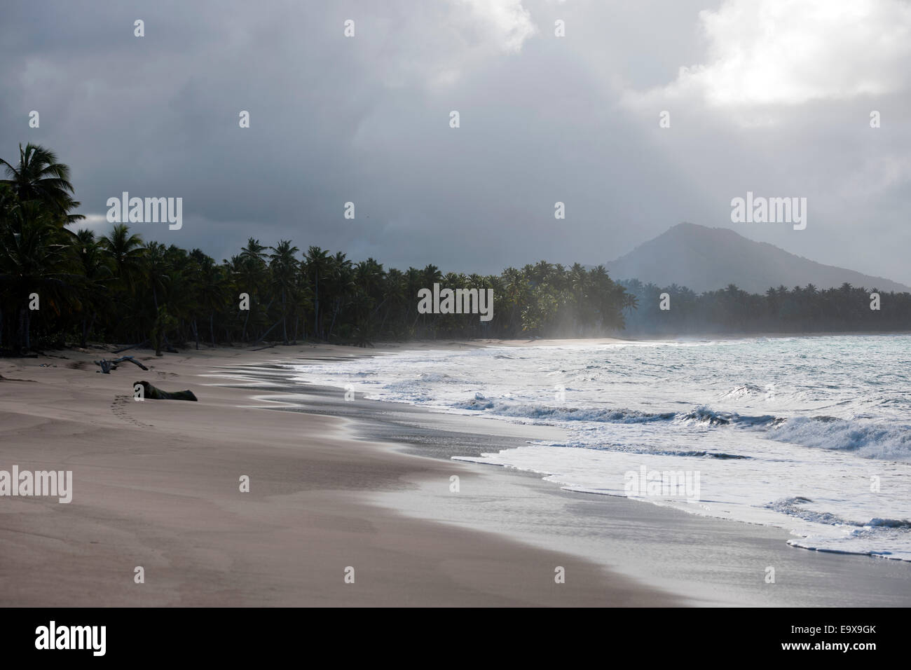 Dominikanische Republik, Osten, El Cedro, Strand Playa Limon Stock Photo