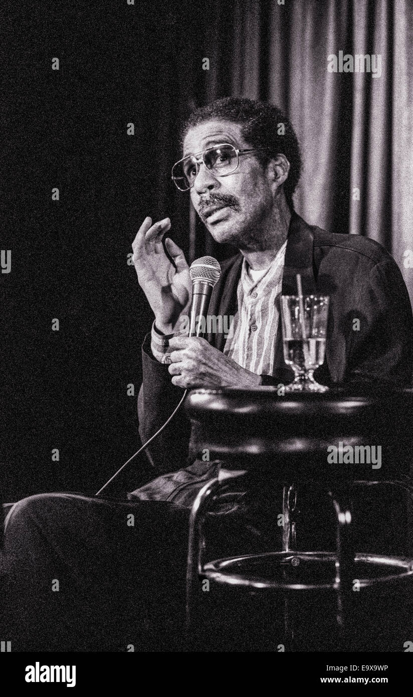 LOS ANGELES, CA – AUGUST 1: Comedian Richard Pryor at The Comedy Store in Los Angeles, California on August 1, 1995. Stock Photo