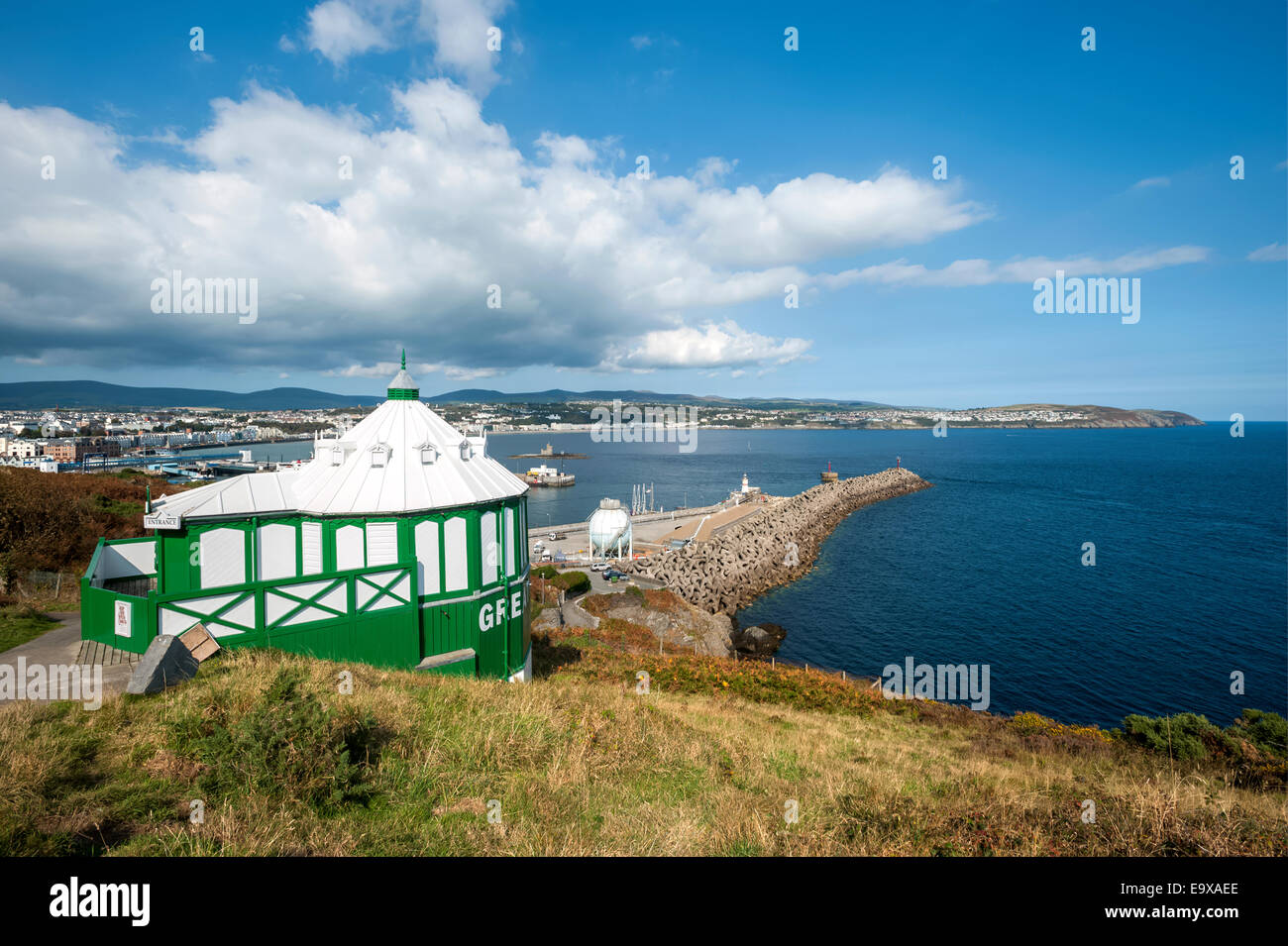 The Camera Obscura above Douglas Bay Isle Of Man Stock Photo