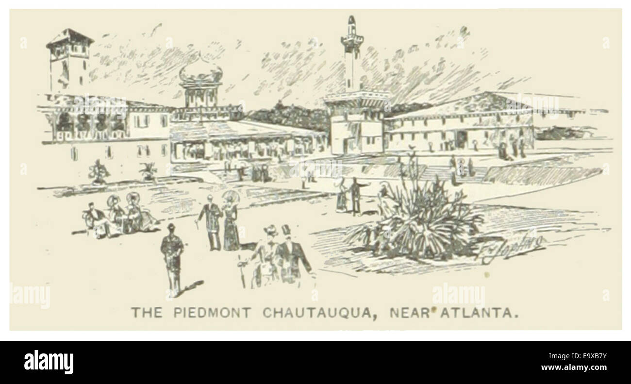US-GA(1891) p190 ATLANTA, THE PIEDMONT CHAUTAUQUA Stock Photo