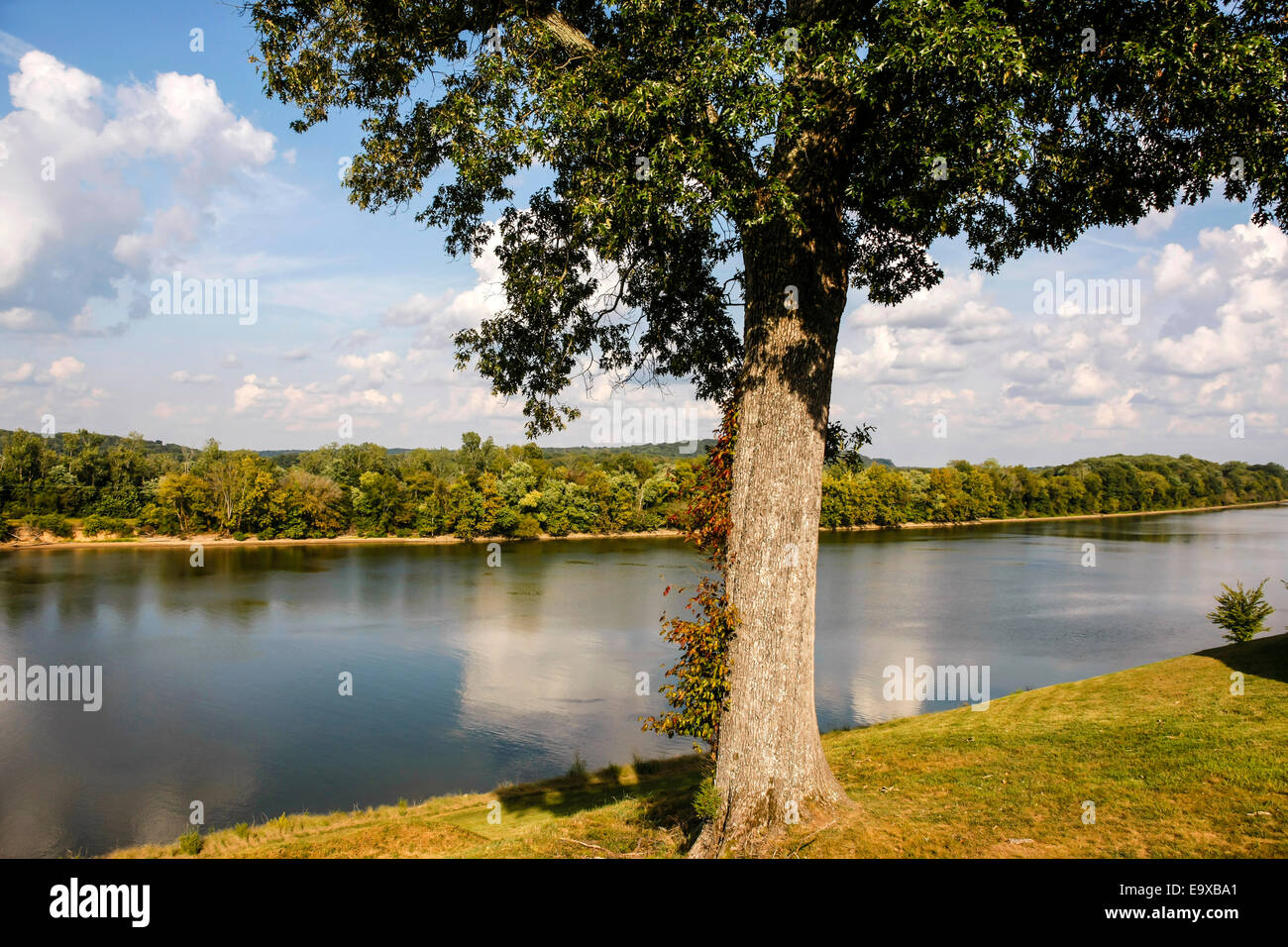 View of the historic Cumberland River at Fort Donelson near Dover in