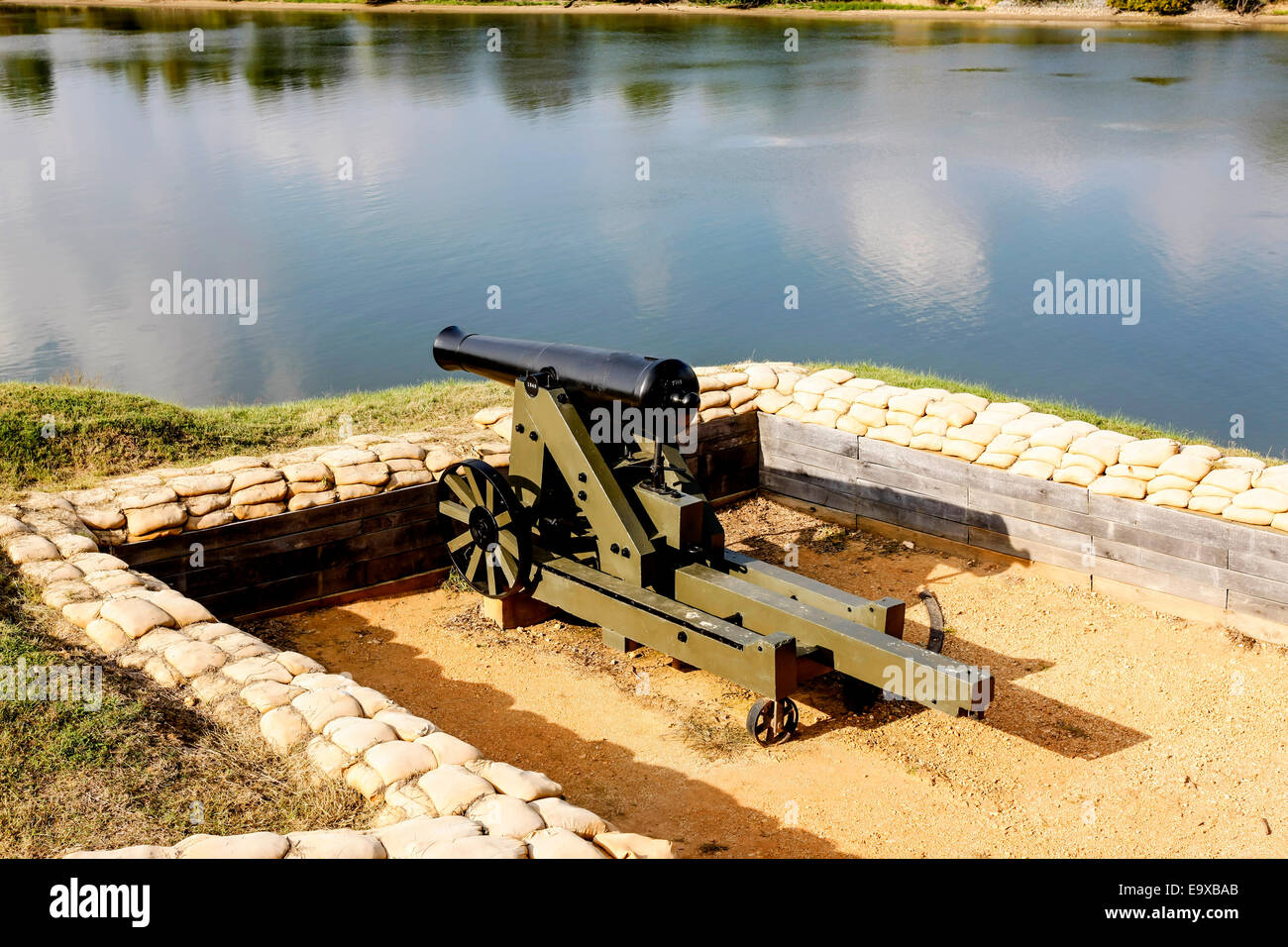 Cumberland River batteries of the Civil War at Fort Donelson in