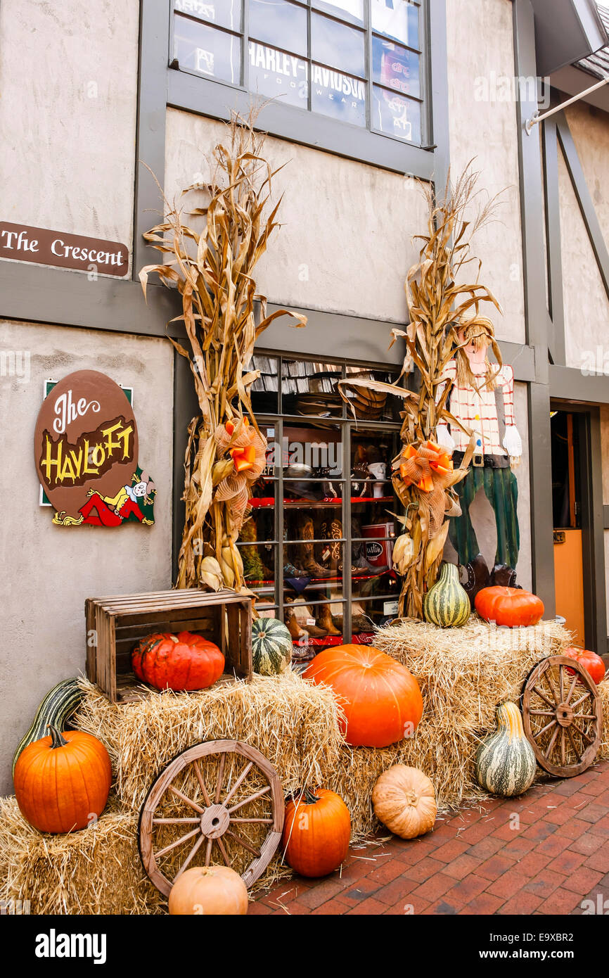October sees Halloween and the Fall in Gatlinburg Tennessee Stock Photo