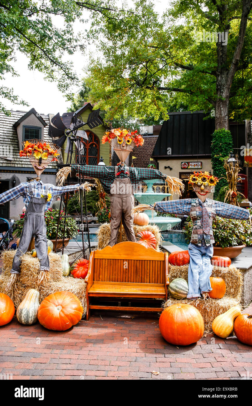 October sees Halloween, Scarecrows, Pumpkins and the Fall in Gatlinburg
