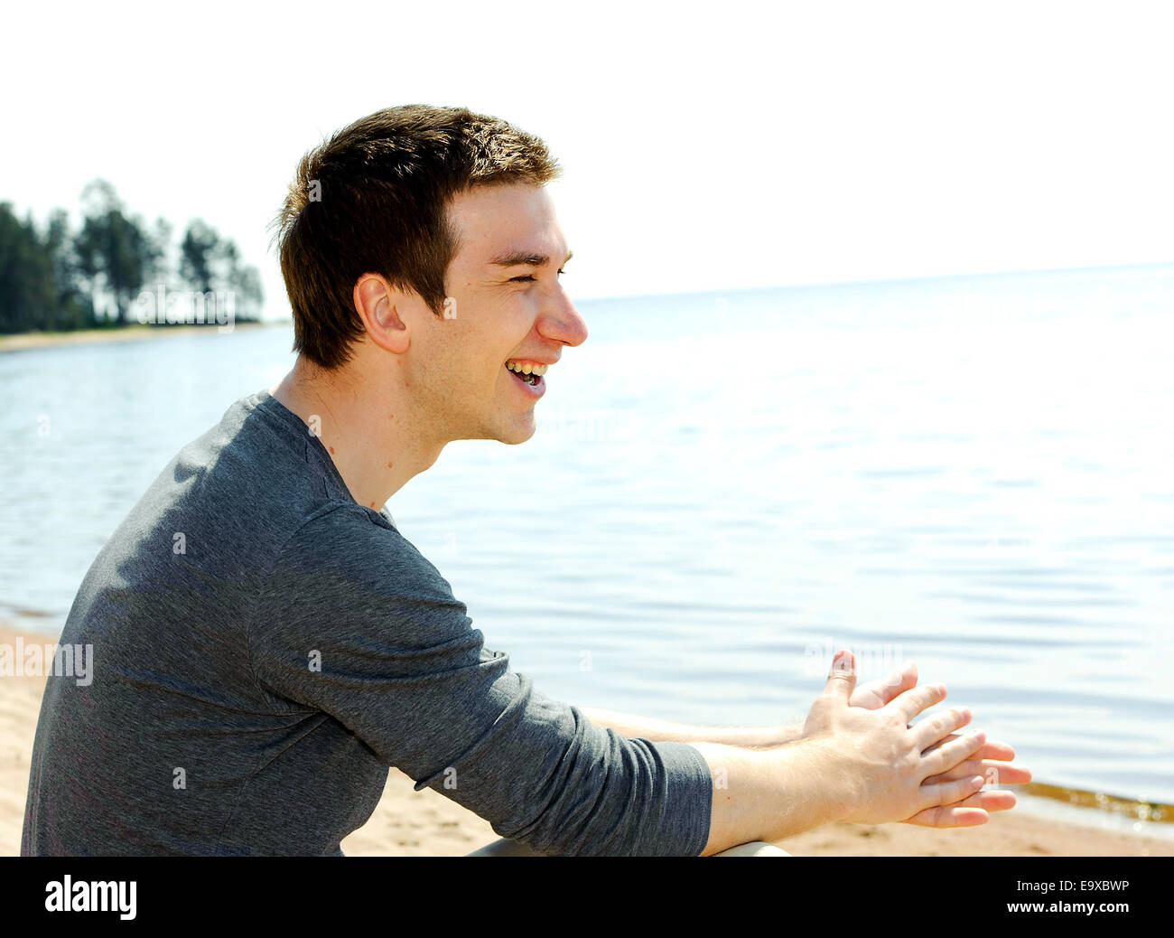 Portrait of a handsome young man Stock Photo - Alamy