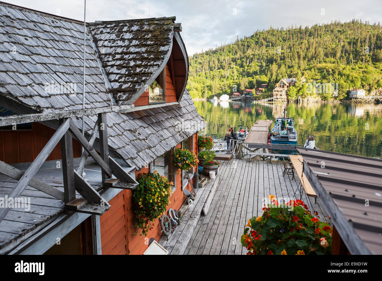 View saltry restaurant halibut cove hires stock photography and images