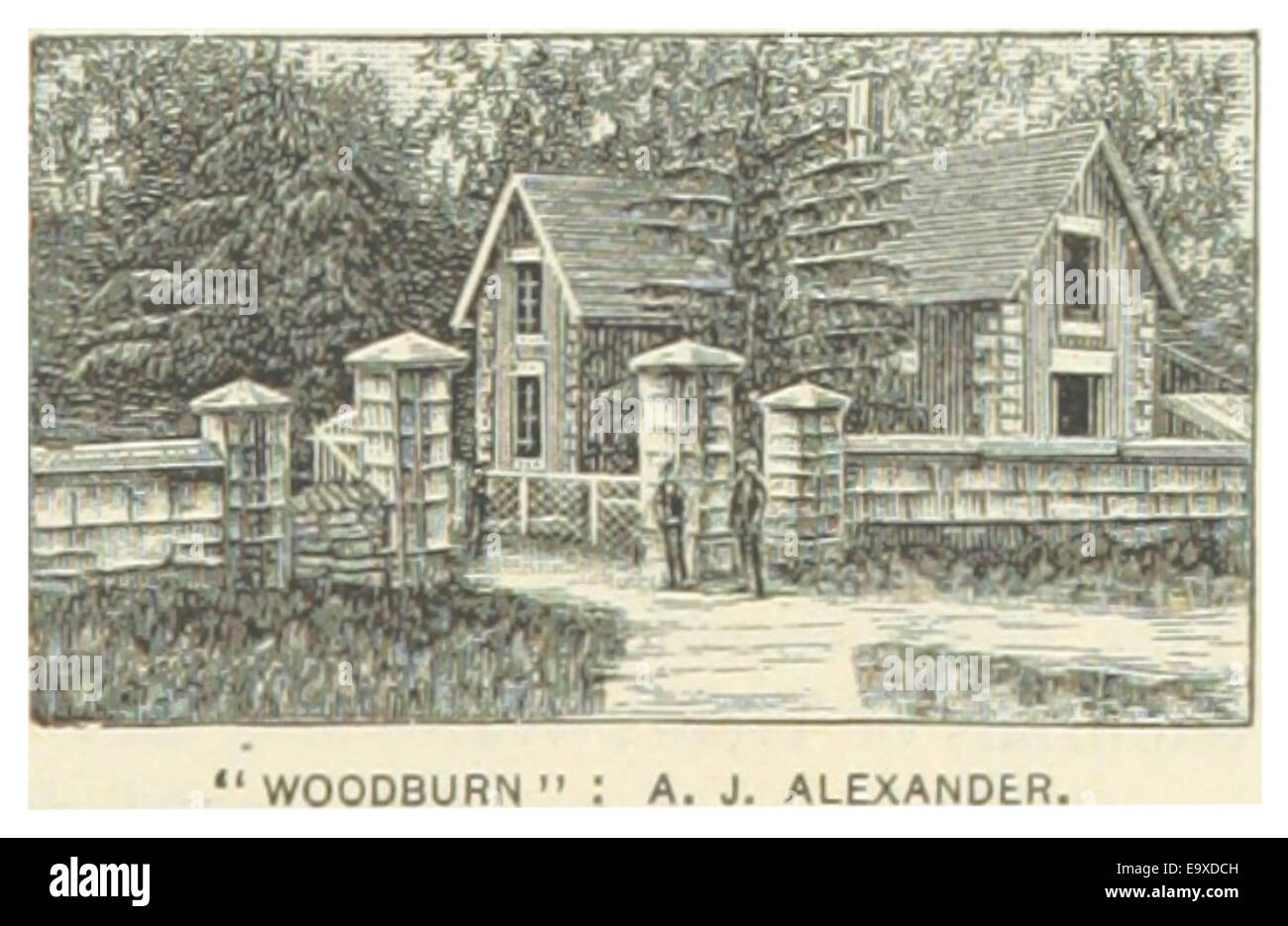 Spring Station This 1891 illustration of Spring Station in Woodburn, Kentucky, depicts ...