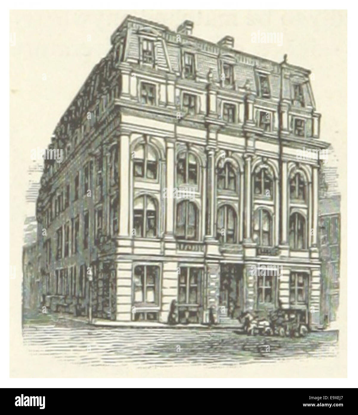 USMA(1891) p378 BOSTON, MERCHANT'S NATIONAL BANK Stock Photo Alamy