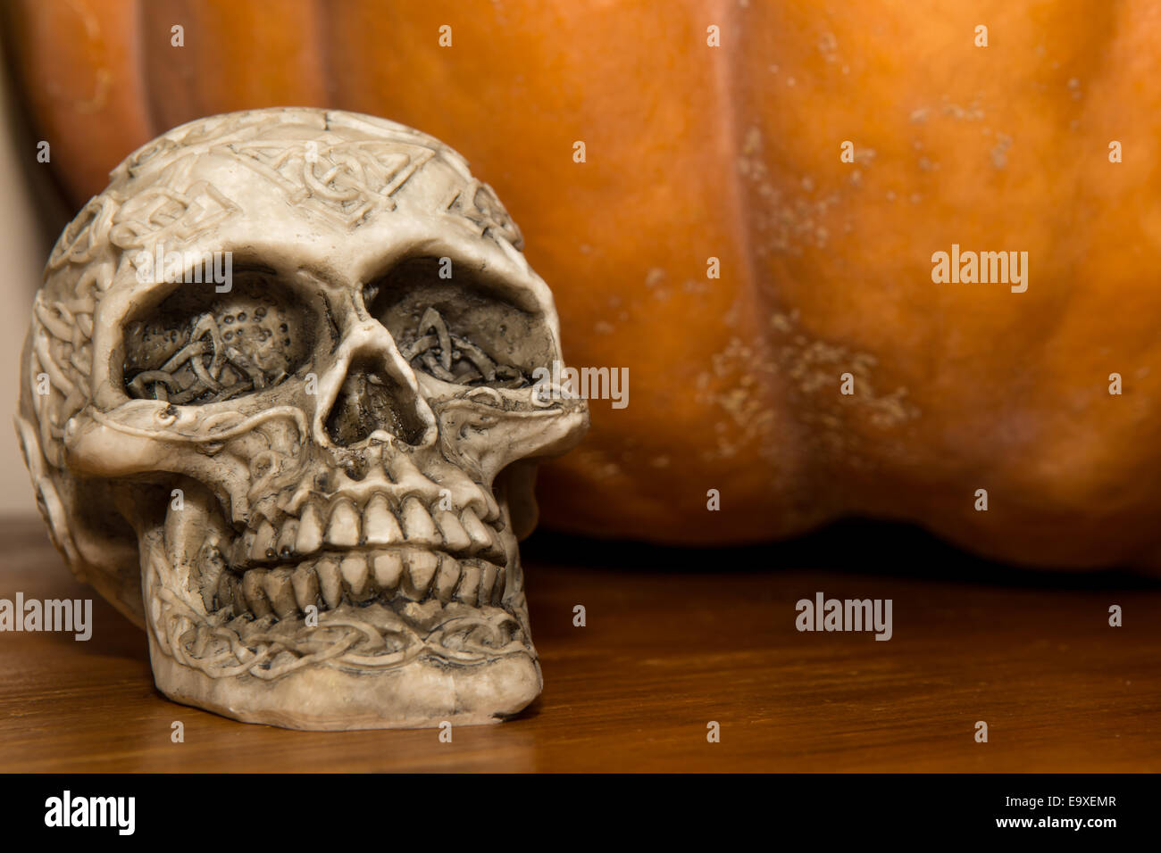 Halloween Skull Stock Photo
