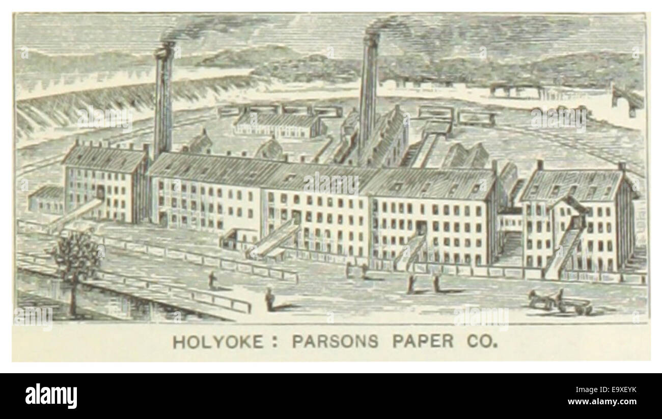 USMA(1891) p391 HOLYOKE, PARSONS PAPER CO Stock Photo Alamy