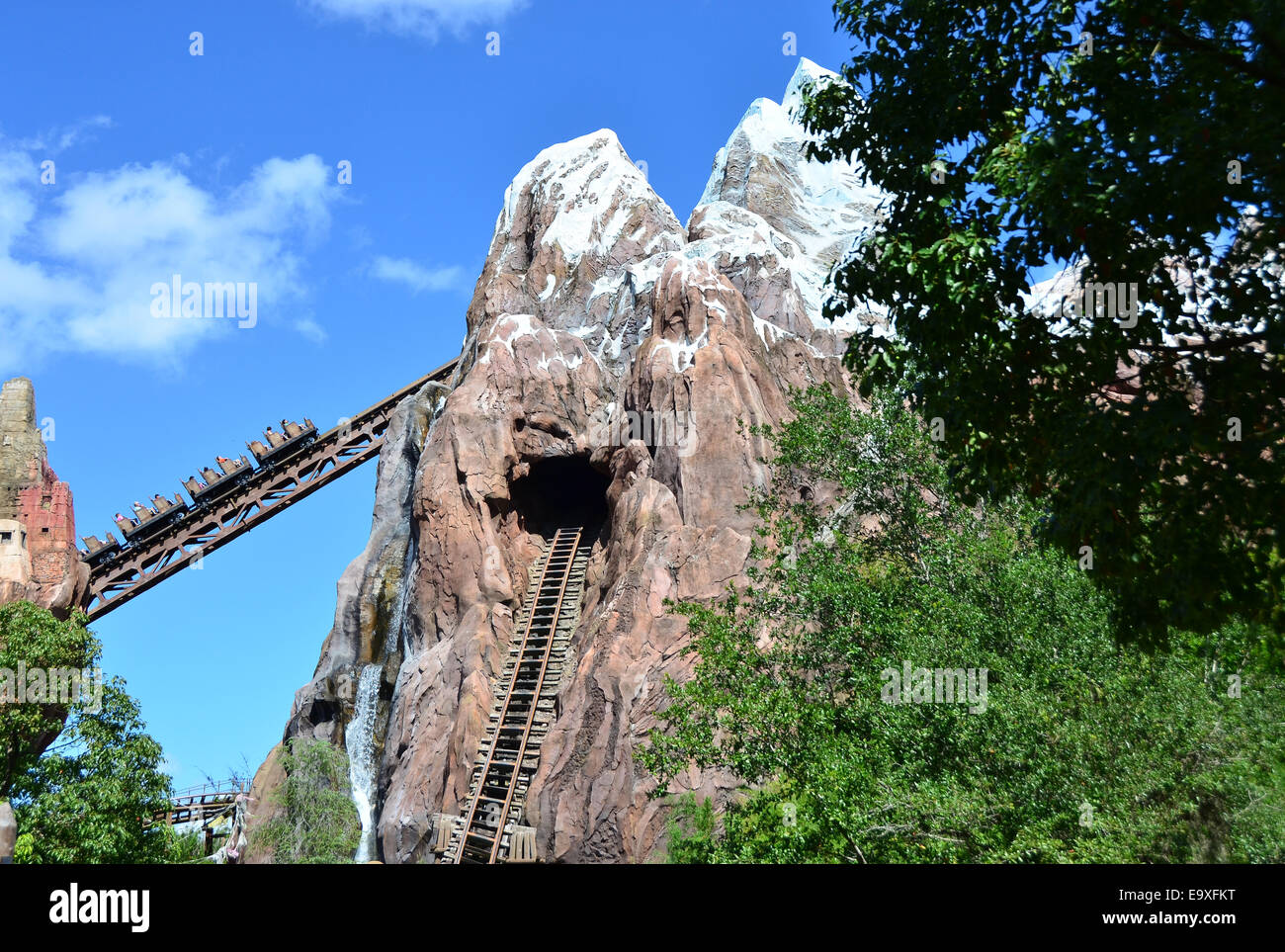 Expedition Everest Ride at Disney's Animal Kingdom, Walt Disney World Resort, Orlando, Florida Stock Photo