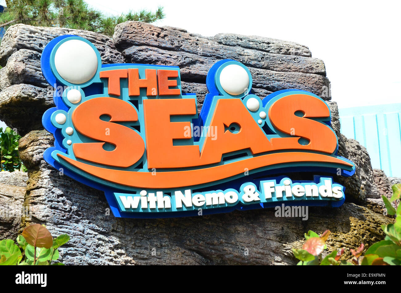 The Seas at Epcot Centre, Walt Disney World, Orlando, Florida USA Stock Photo