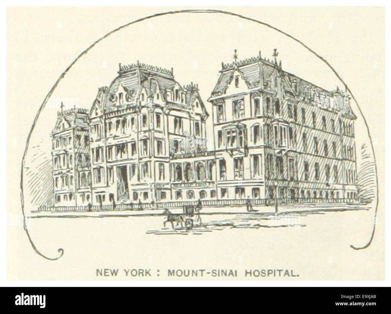 USNY(1891) p594 NYC, MOUNTSINAI HOSPITAL Stock Photo Alamy