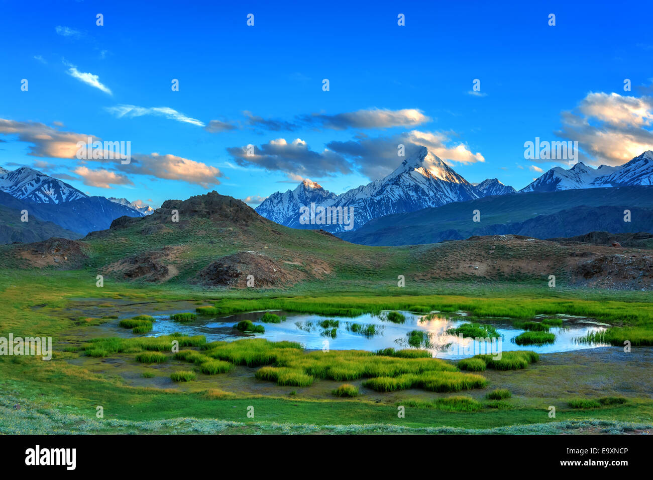 himalayas lake in summer time Stock Photo