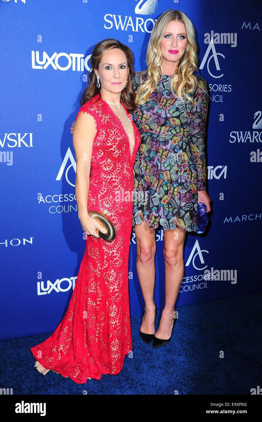 New York, NY, USA. 3rd Nov, 2014. Karen Giberson, Nicky Hilton at