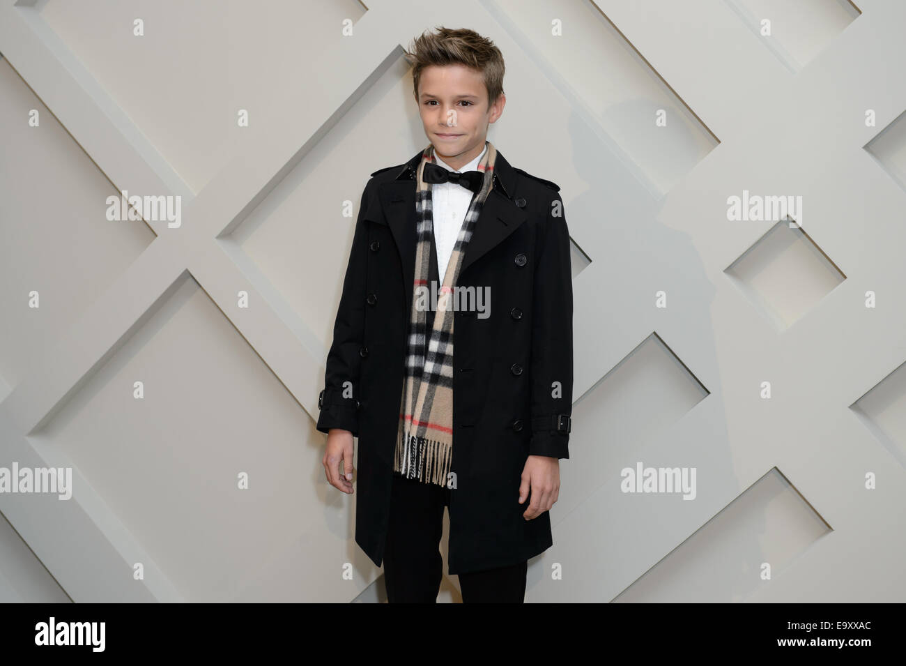 Romeo beckham burberry hi-res stock photography and images - Alamy