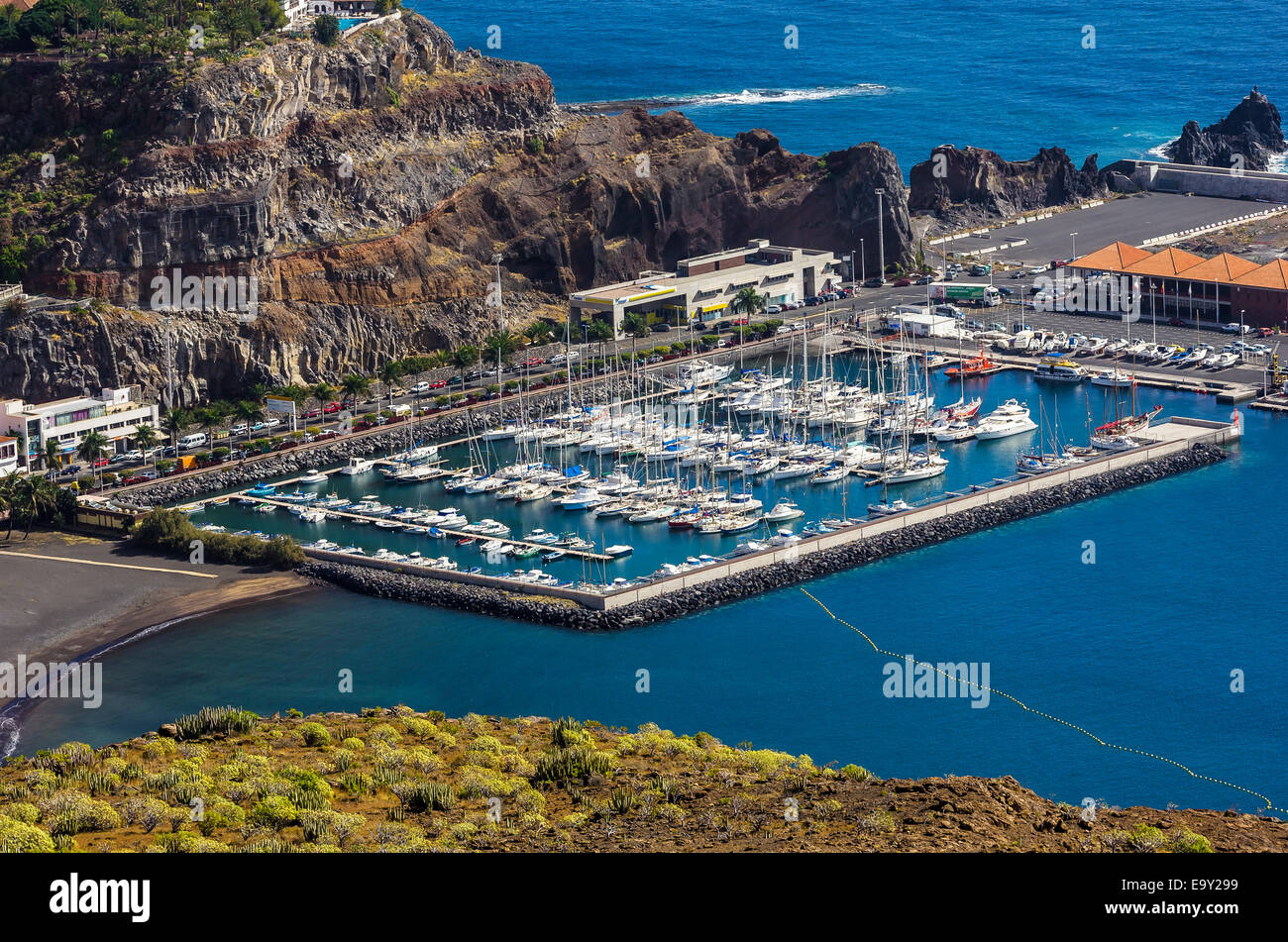 Marina, San Sebastián de la Gomera, La Gomera, Canary Islands, Spain Stock Photo