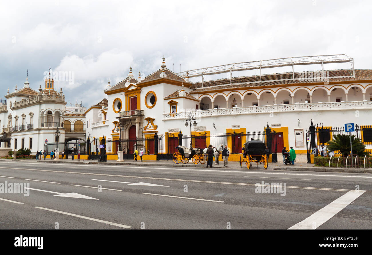 Spain, Andalusia. The bull fight in Seville Arena Stock Photo Alamy